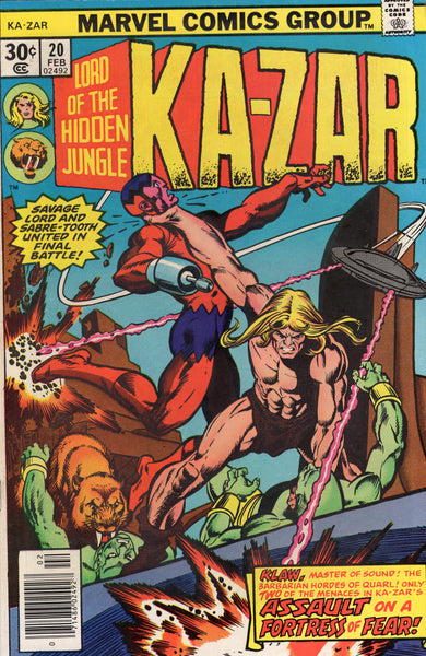 Ka-Zar #20 HTF Bronze Age FVF