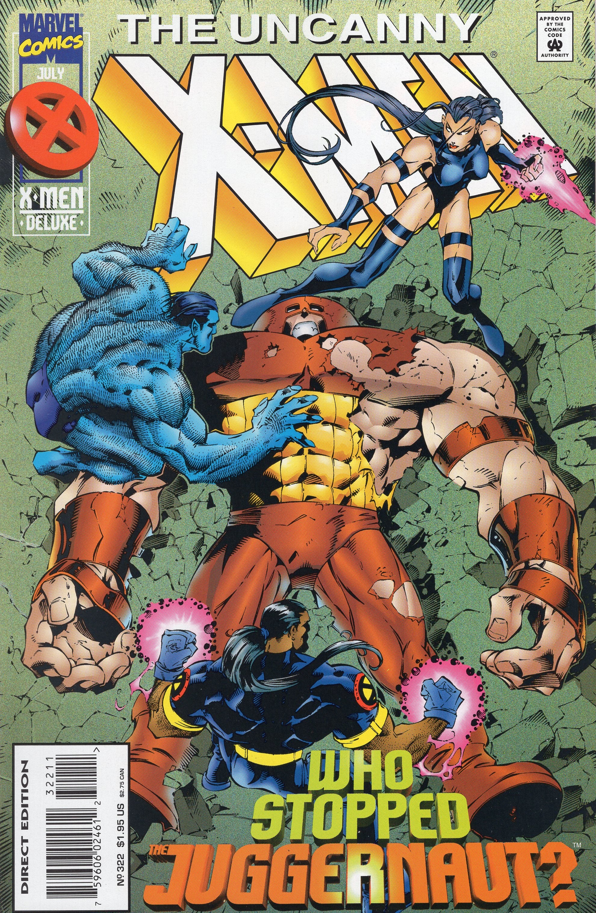 Uncanny X-Men #322 Who Stopped The Juggernaut? Onslaught