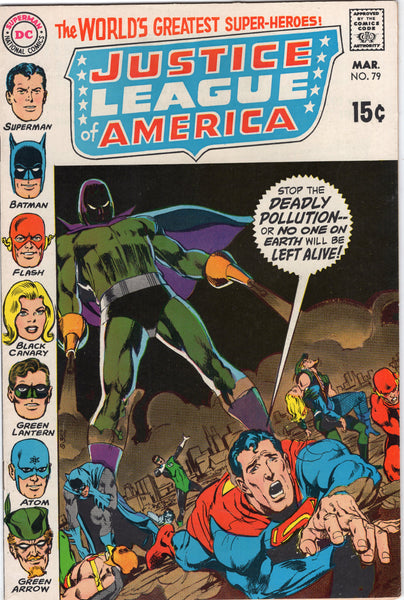 Justice League Of America #79 No One On Earth Will Be Left Alive! Neal Adams Cover FVF