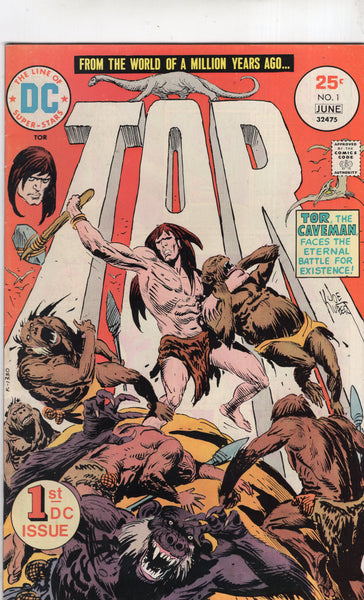 Tor #1 "From The World Of A Million Years Ago..." Kubert Art Bronze Age FN