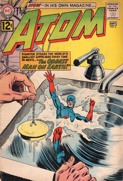 The Atom #2 The Oddest Man On Earth! HTF Early Silver Age Key VG