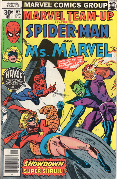 Marvel Team-Up #62 Spider and Ms. Marvel and Super-Skrull! VGFN