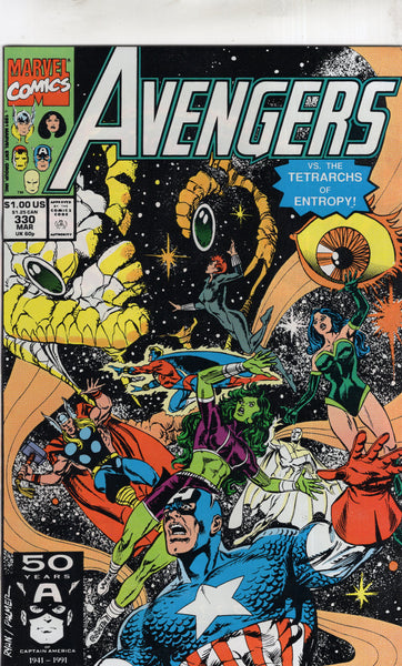 Avengers #330 The Tetrarchs Of Entropy! VFNM