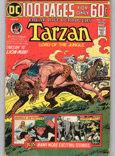 Edgar Rice Burroughs Tarzan Lord of the Jungle #231 VG