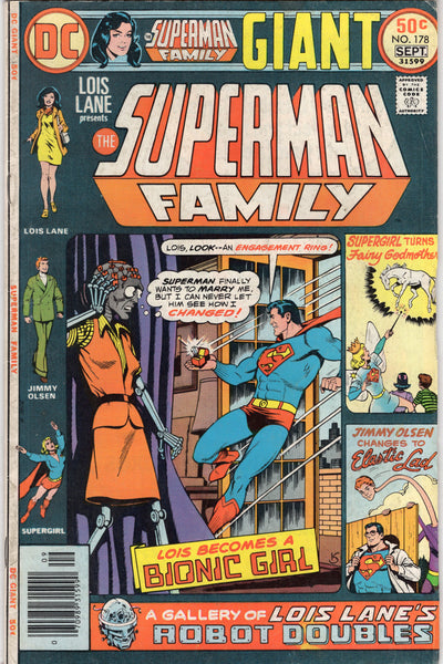 Superman Family #178 Supergirl, Lois, Jimmy (now it's a party!) Bronze Age Giant VG