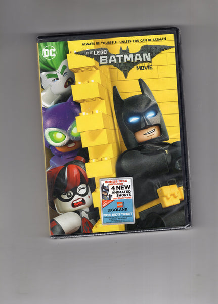 The Lego Batman Movie Brand New Sealed Plus Bonus Material!