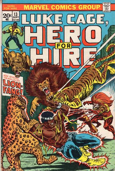 Luke Cage Hero For Hire #13 Lion Fang! FN