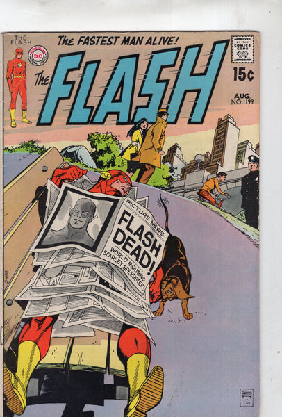 Flash #199 "Death Calling!" Kane Art Silver Age VG