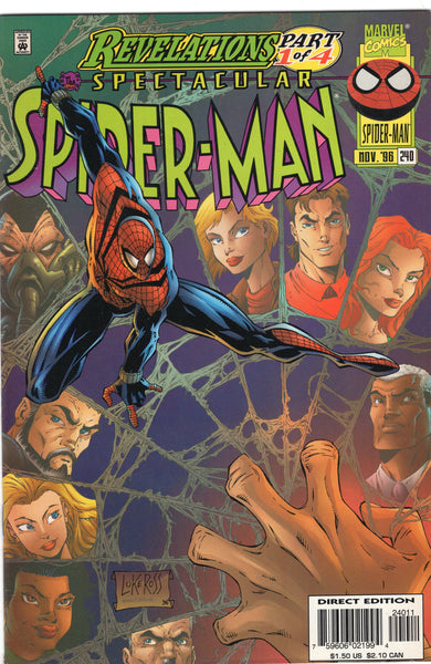 Spectacular Spider-Man #240 Revelations! VF-