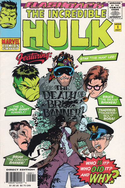 Incredible Hulk -1 Flashback Issue Grave Matters... Stan Lee Appearance NM