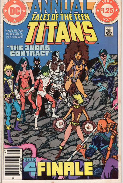 Tales Of The Teen Titans Annual #3 Judas Contract Finale Deathstroke News Stand Variant FVF