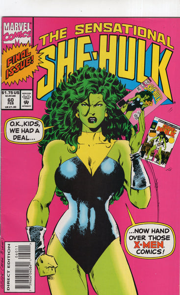 Sensational She-Hulk #60 John Byrne HTF Last Issue FVF