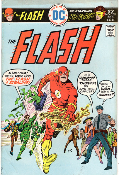 Flash #239 "The Flash Is Stealing?" Bronze Age VG