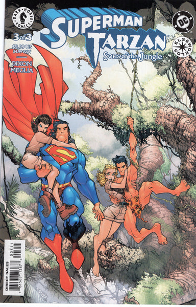 Superman / Tarzan #3 of 3 Darkhorse Crossover VF-