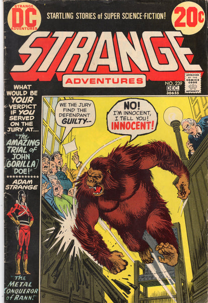 Strange Adventures #239 John Gorilla Doe! Bronze Age VGFN