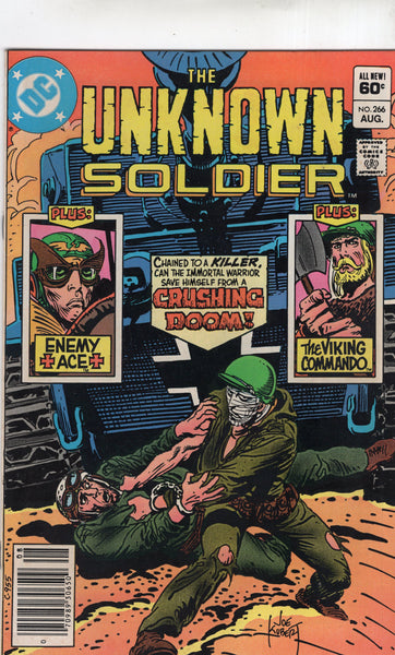Unknown Soldier #266 "Enemy Ace! Viking Commando!! Crushing Doom!!! News Stand Variant FN