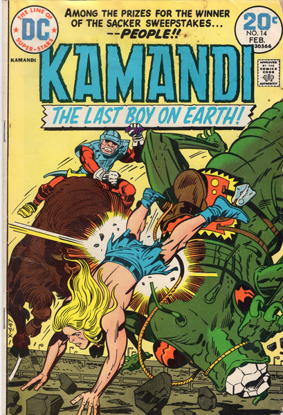 Kamandi #14 The Last Boy On Earth The Great Race at Sacker's Bronze Age Kirby Classic VG+