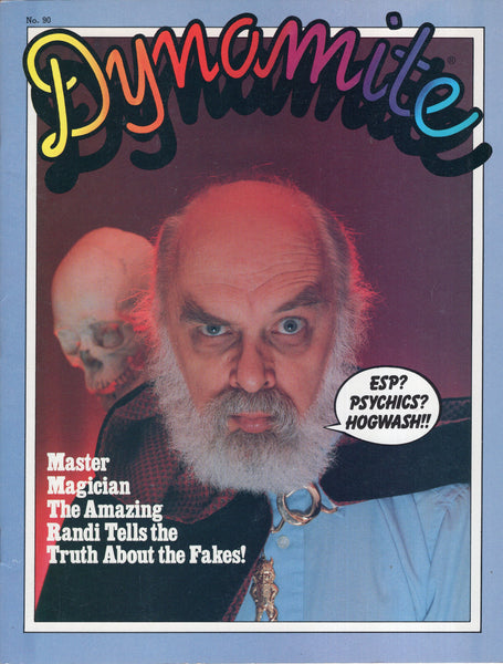 Dynamite Magazine #90 "The Amazing Randi" HTF w/ Poster Insert FN