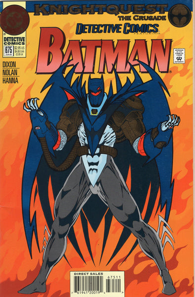 Detective Comics #675 Knightquest The Crusade! Fancy Foil Cover VF