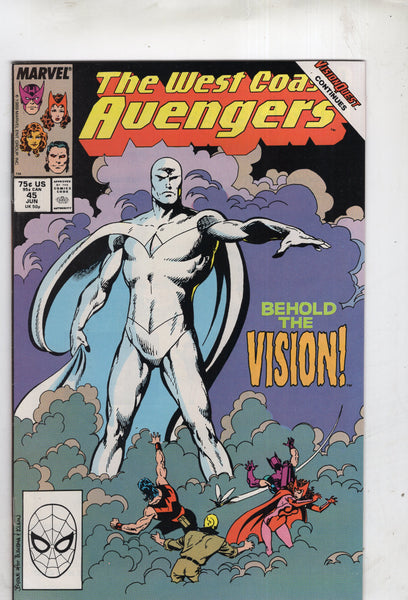 Avengers West Coast #45 Behold The Vision! HTF Modern Key FVF