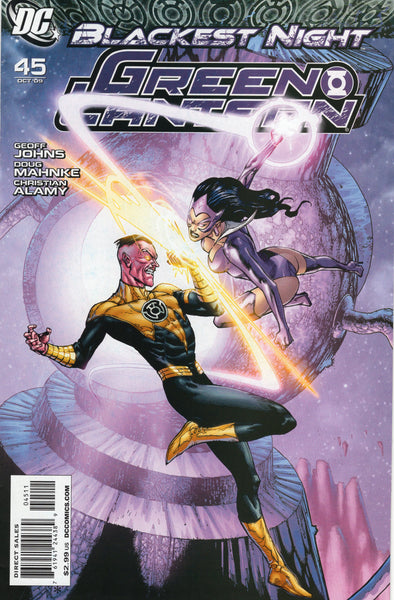 Green Lantern #45 Blackest Night Sinestro & Star Saphire VF