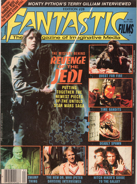 Fantastic Films Magazine #28 April 1982 Star Wars ROTJ Dr. Who Hitchhikers VGFN