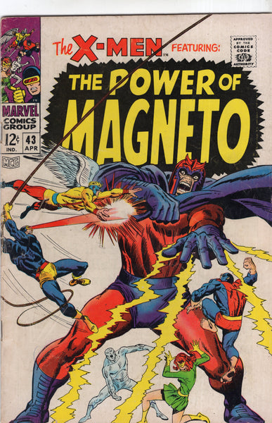 X-Men #43 The Power Of Magneto! Silver Age Classic VG