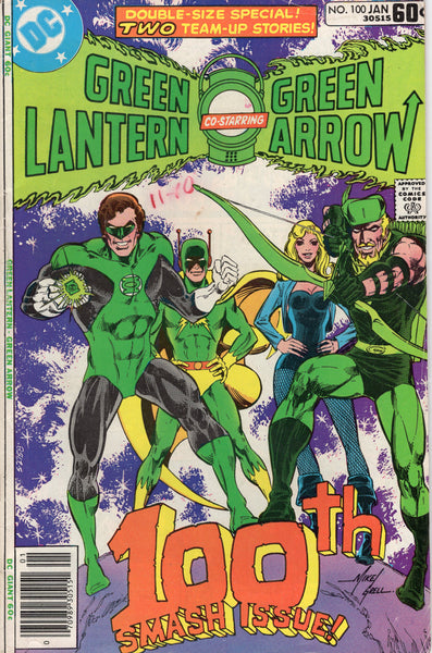 Green Lantern #100 First Appearance Air Wave! Bronze Age Giant-Size Issue VGFN