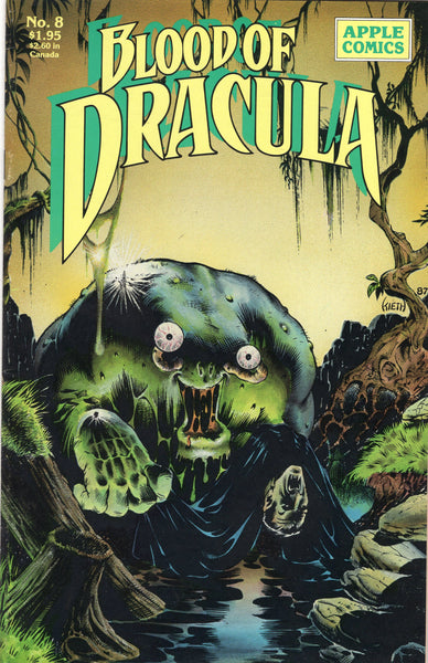Blood Of Dracula #8 Apple Comics HTF Indy Horror Early Kieth and Hughes Art! FN
