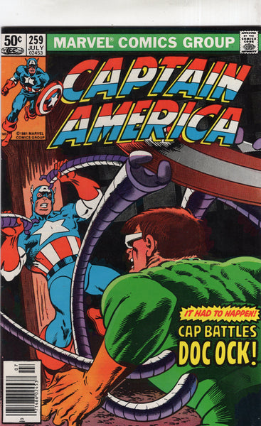 Captain America #259 Doc Ock! News Stand Variant VF