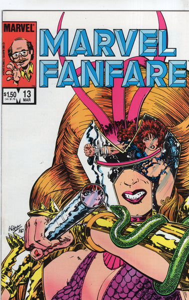 Marvel Fanfare #13 Art Adams Perez Black Widow! Web Of Intrigue VF