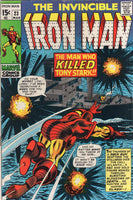 Iron Man #23 The Man Who Killed Tony Stark! Early Bronze Age VGFN