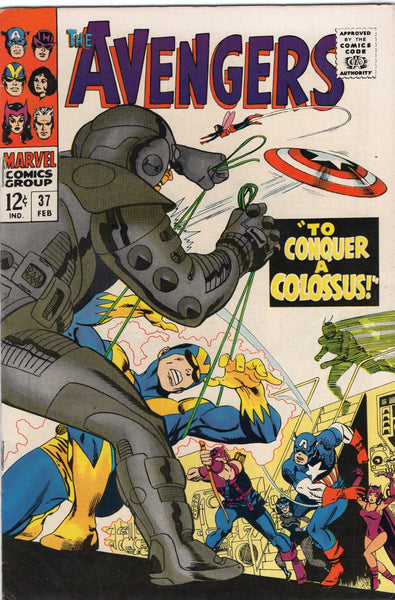 Avengers #37 "To Conquer A Colossus!" Bright Shiny Cover & Pages Silver Age Classic FN