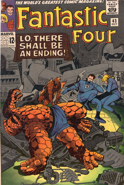 Fantastic Four #43 Lo, There Shall Be An Ending! Silver Age Kirby Classic VG