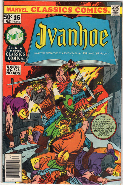 Marvel Classics Comics #16 Ivanhoe Adaptation Bronze Age Giant VGFN