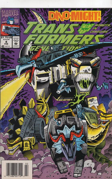 Transformers Generation 2 #4 Dino-Might! News Stand Variant HTF FVF