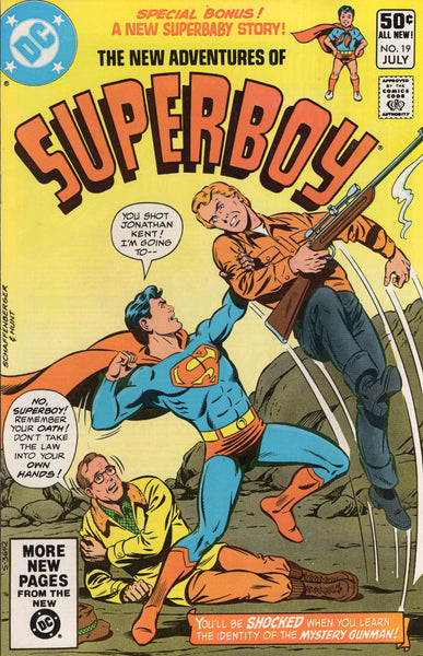 New Adventures Of Superboy #19 "You Shot Jonathan Kent!" FVF