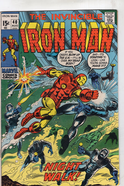 Iron Man #40 Over My Dead Body... Bronze Age Classic FN