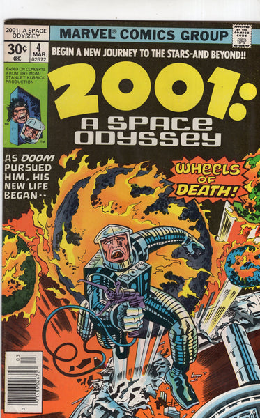 2001: A space Odyssey #4 "Wheels Of Death!" Bronze Age Kirby Classic! VG