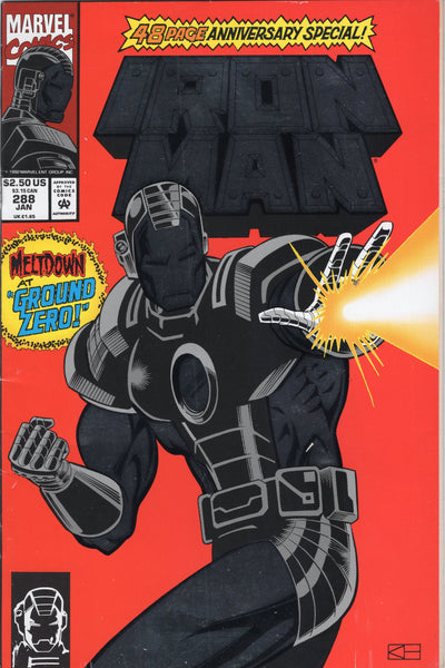 Iron Man #288 Fancy Foil Anniversary Special VF