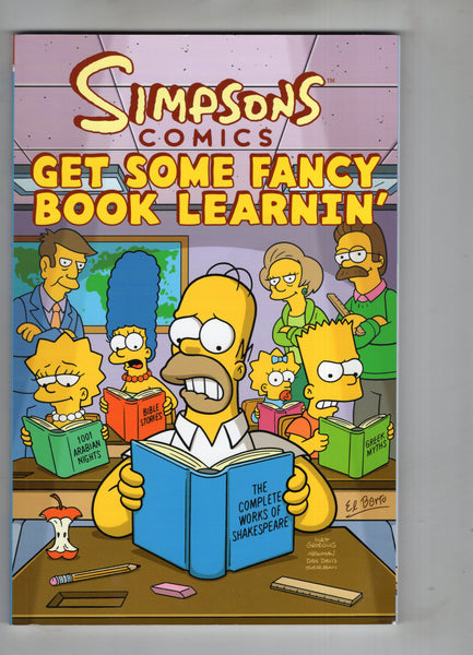 Simpsons Fancy Book Learnin' Trade Paperback First Edition FN