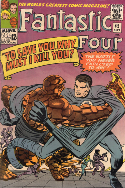 Fantastic Four #42 "To Save You, Why Must I Kill You?" Silver Age Kirby Key FN