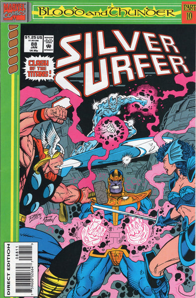 Silver Surfer #88 Clash Of The Titans! Thanos vs Thor VFNM