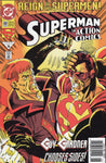 Action Comics #688 Guy Gardner Chooses Sides! News Stand Variant FN