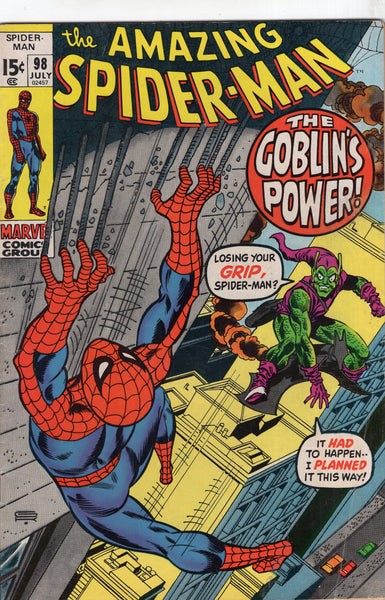 Amazing Spider-Man #98 The Green Goblin! Drug Issue!! Bronze Age Key!!! VG
