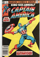 Captain America Annual #5 "The Deathwatcher!" Colan Art News Stand Variant VG+