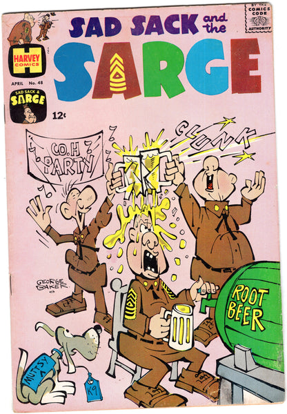 Sad Sack And The Sarge #48 Silver Age Harvey Humor VGFN