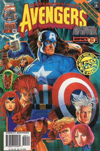 Avengers #402 Onslaught End Of An Era Epic Last Issue (not for long...) FVF