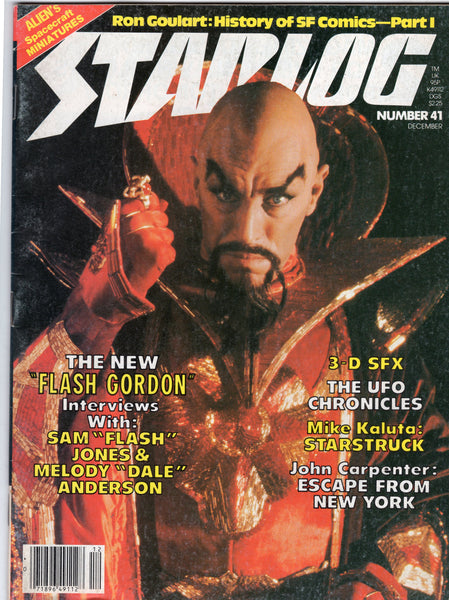 Starlog Magazine #41 Flash Gordon, Aliens, History Of SF Comics, + ! VGFN