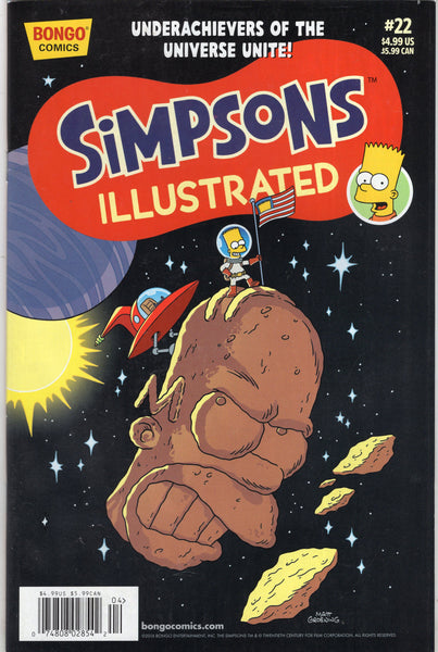 Simpsons Illustrated #22 Bongo Comics HTF News Stand Variant VF